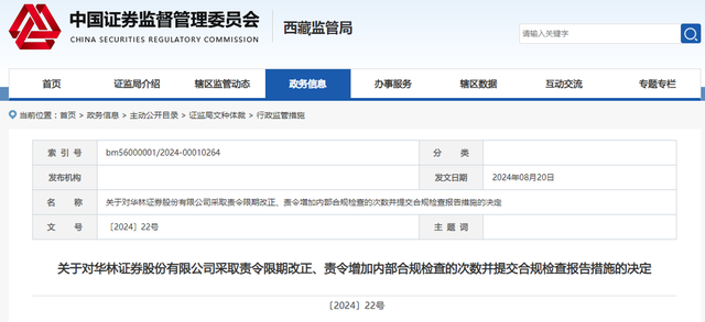 华林证券内控不完善被责令整改 董事长林立被谴责面子上不好看？-2.jpg